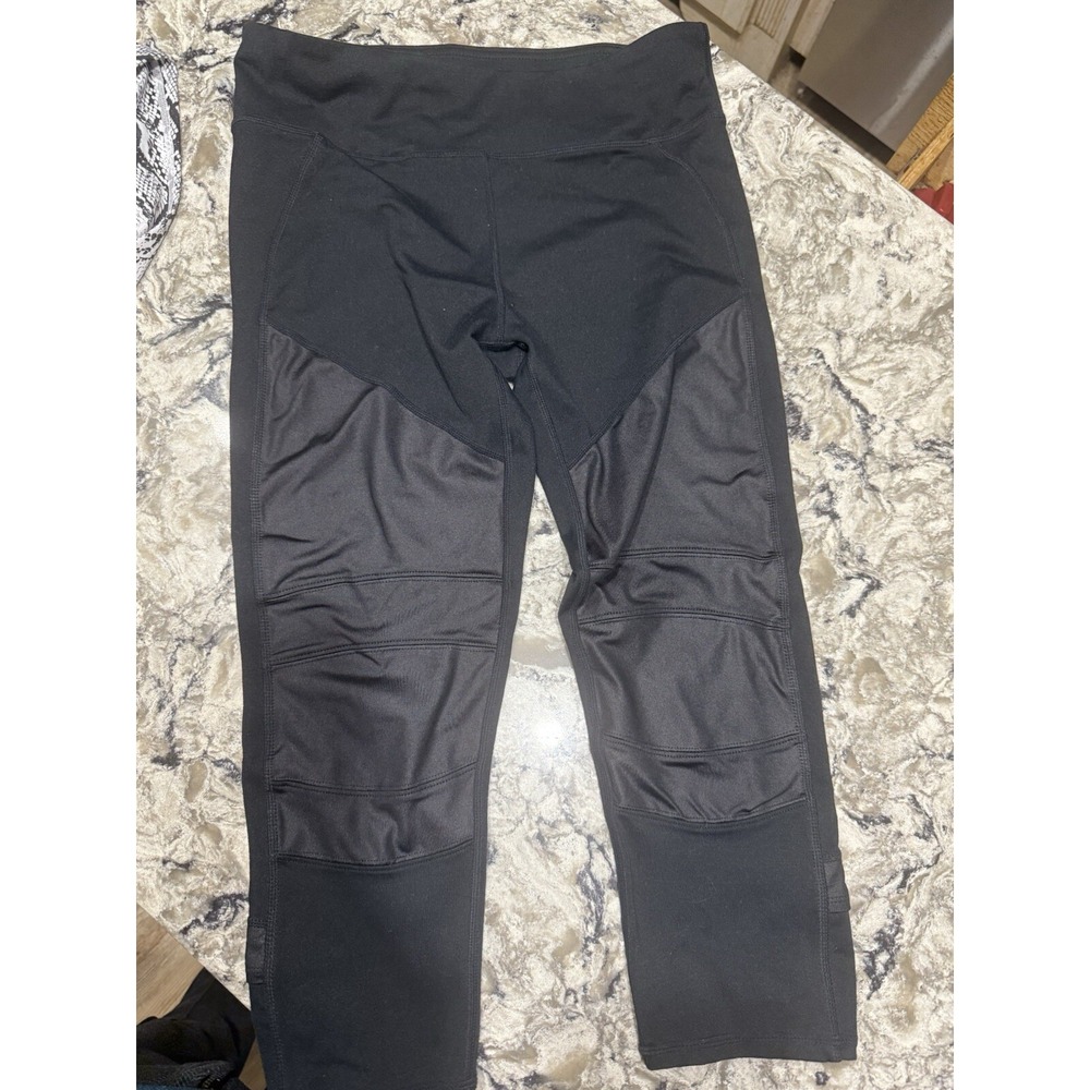 Fabletics Black Perforated Sync Seamless High-Waisted Leggings Medium